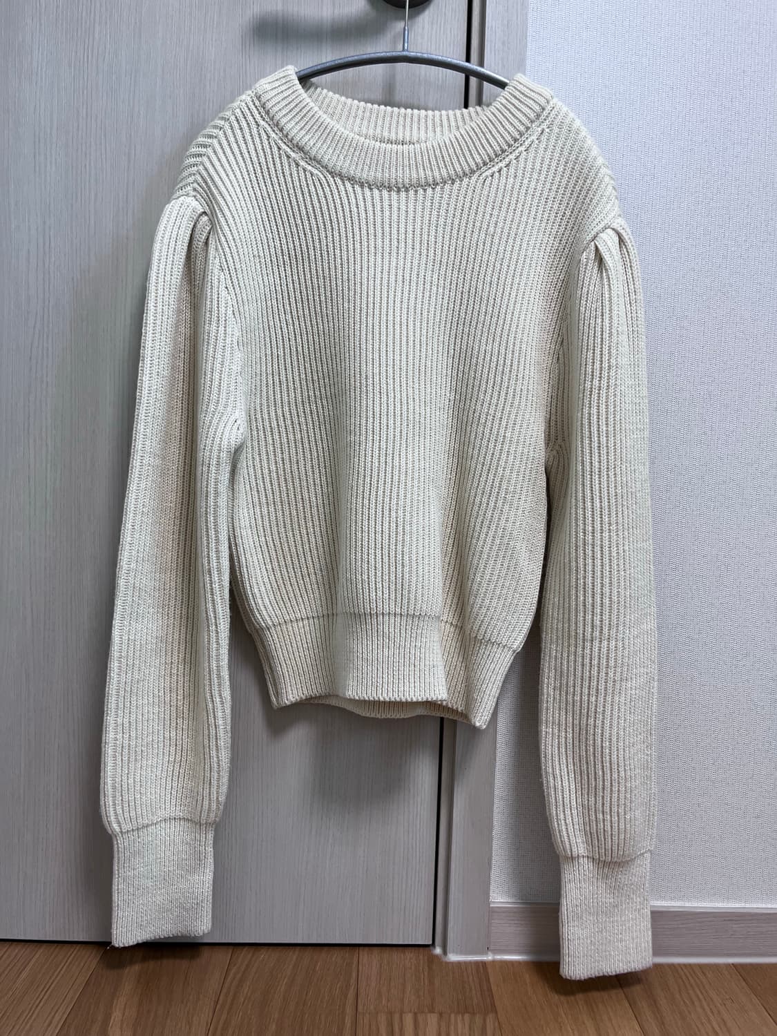 AMOMENTO 하프넥 니트 ECRU 상품이미지2
