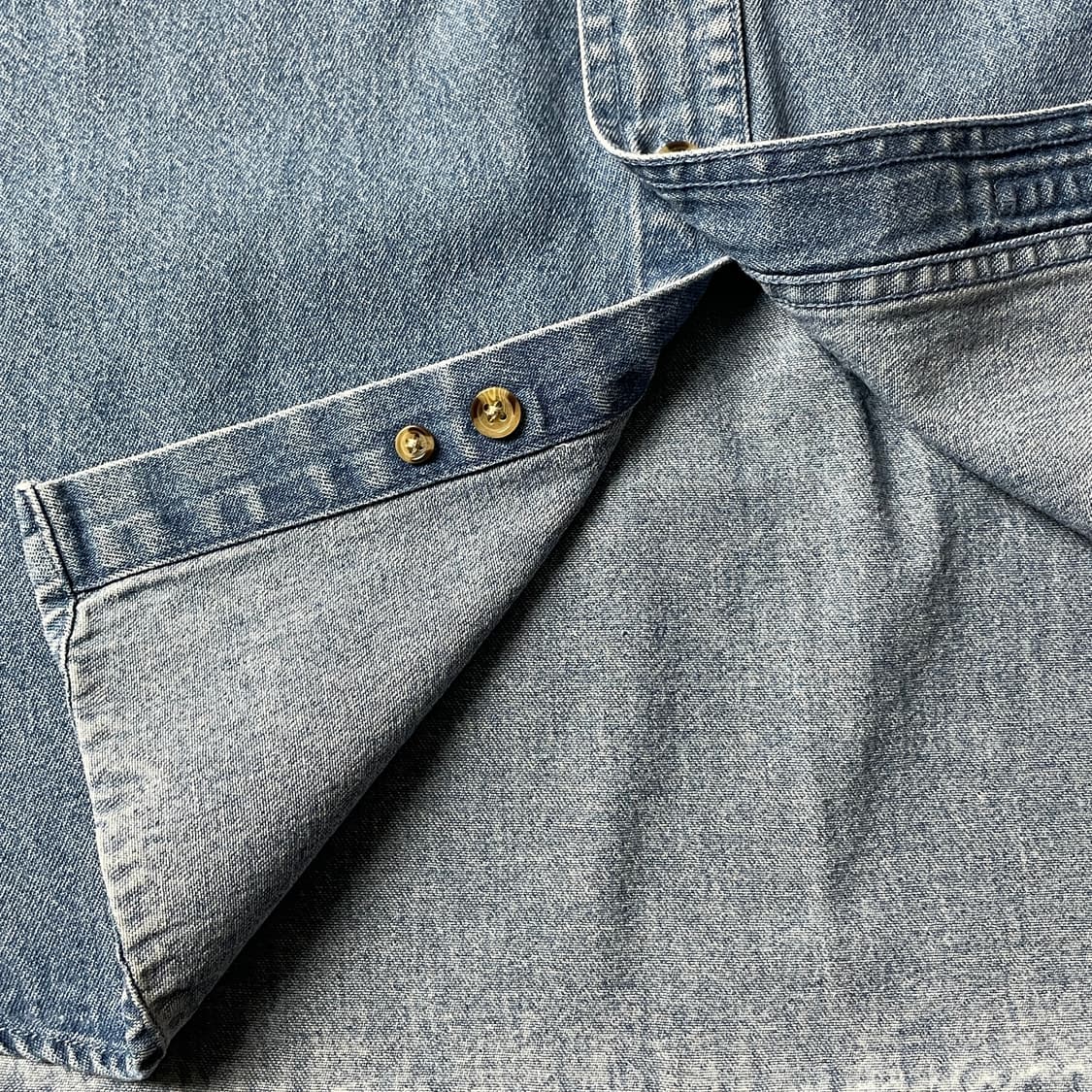 IMPOTEX USA 빈티지 코튼 데님 셔츠 A00551 상품이미지5