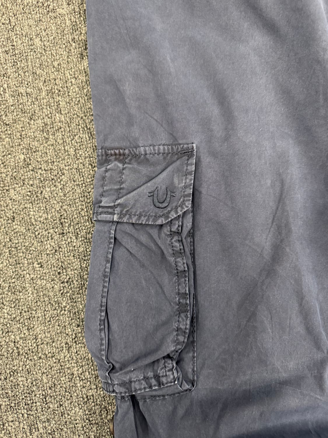 30)트루릴리전 빈티지 네이비 카고 팬츠 상품이미지7