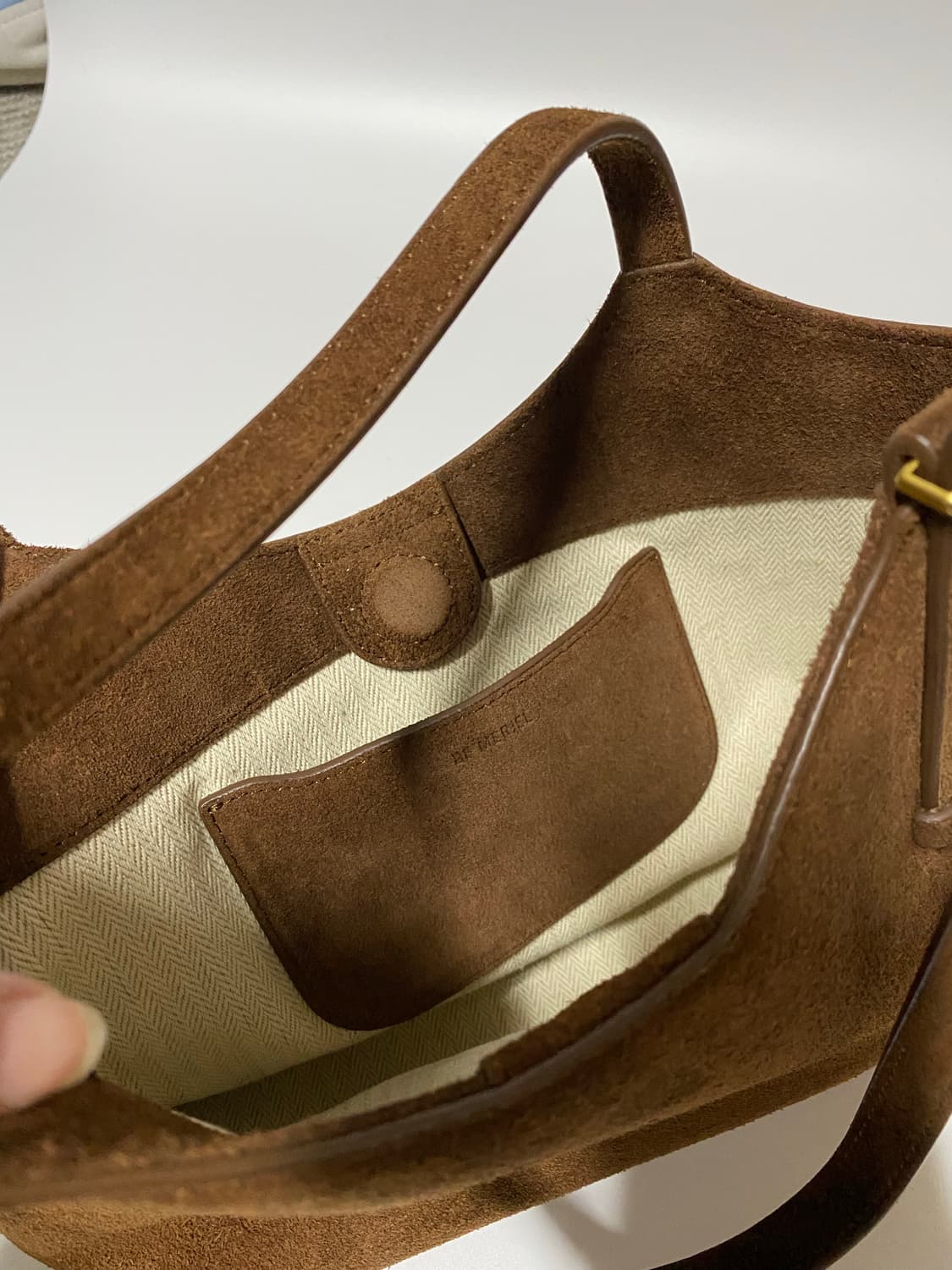 드메리엘 베네타백 스웨이드 스몰 상품이미지6