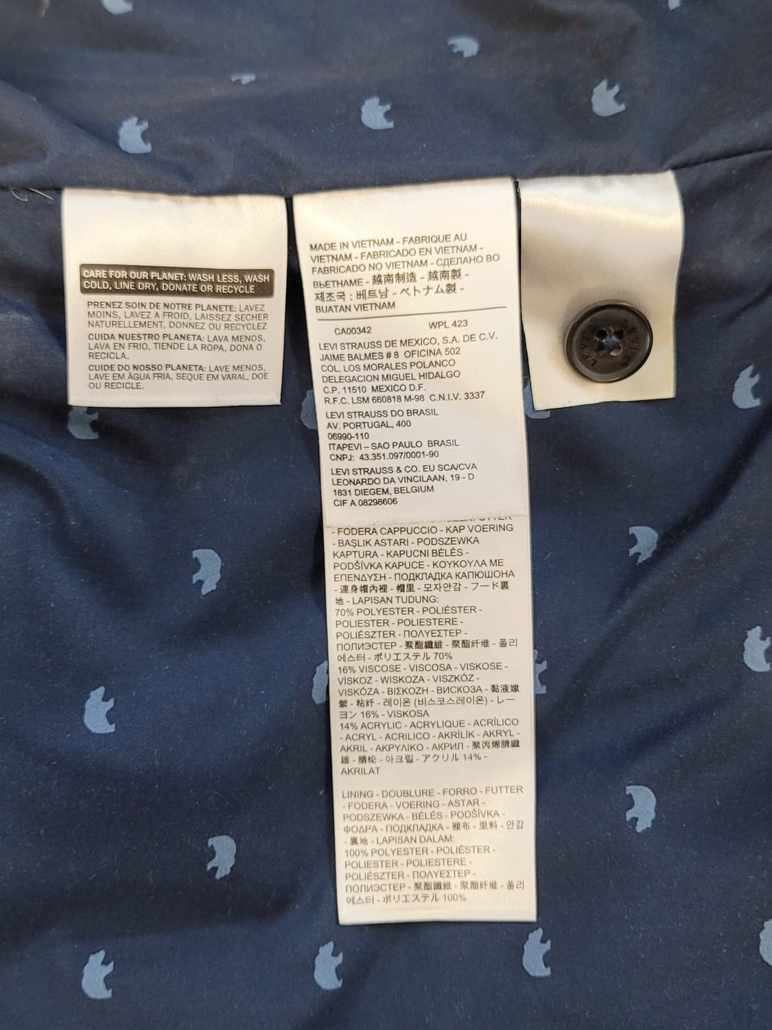 리바이스(Levi's) 데님패딩베스트(패딩조끼) 판매 상품이미지7