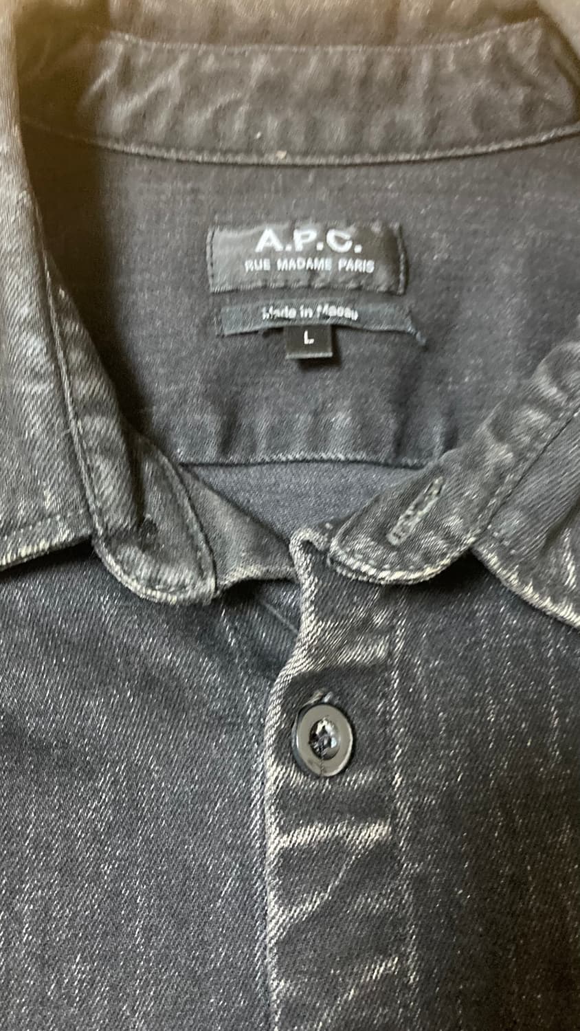 apc 아페쎄 흑청 긴팔셔츠 상품이미지2
