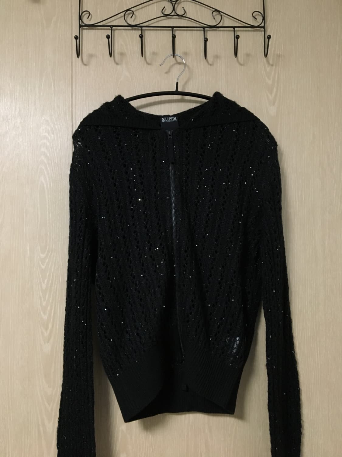 스컬프터 후드집업 니트 상품이미지1