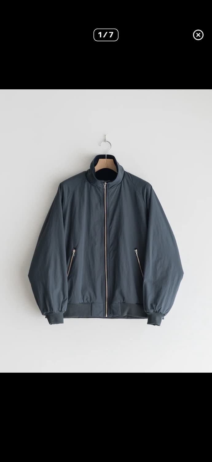 Uru tokyo 우루 도쿄 나일론 플리스 집업 블루종 상품이미지4