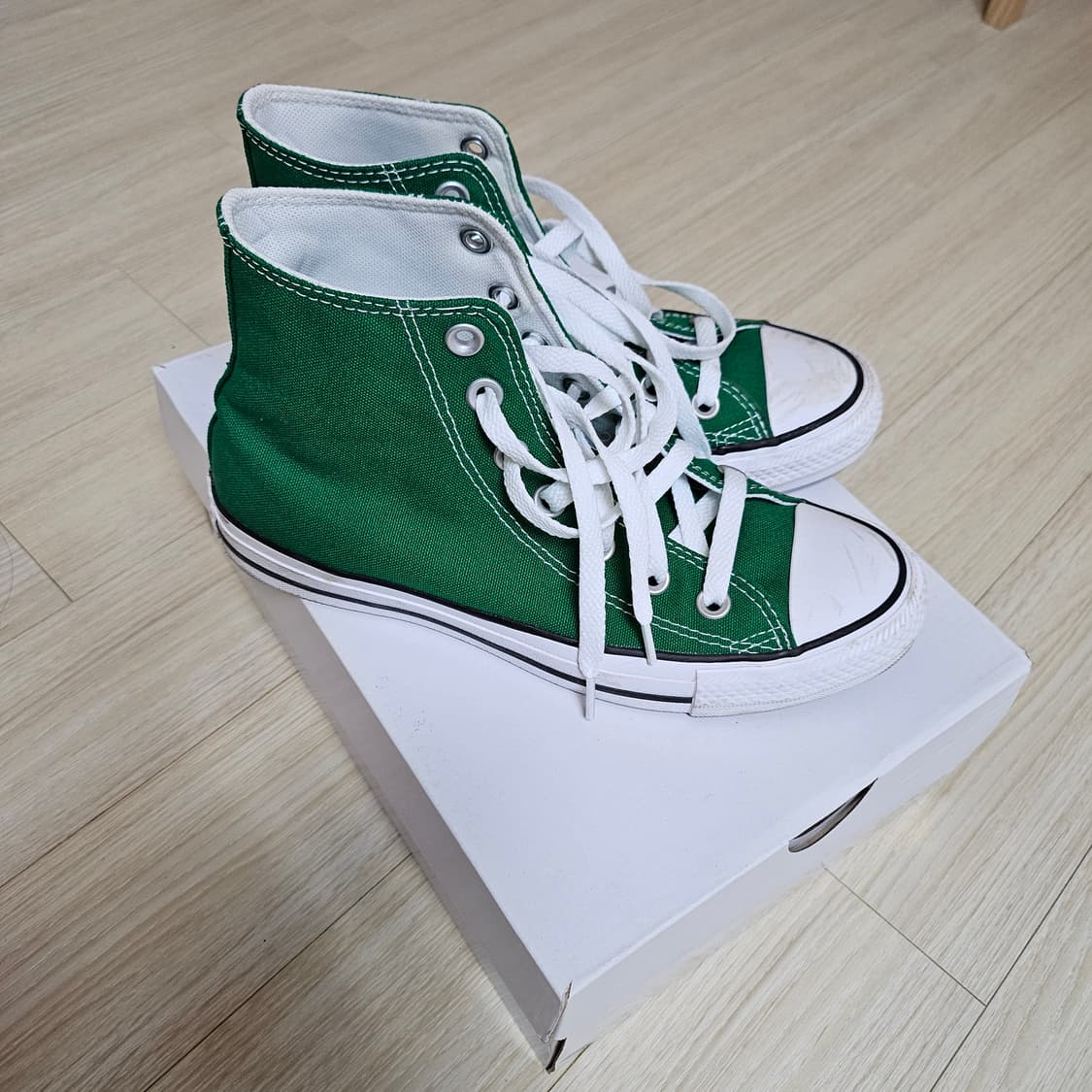 (실착1회) 컨버스 척테일러 올스타 아마존그린 235 상품이미지2