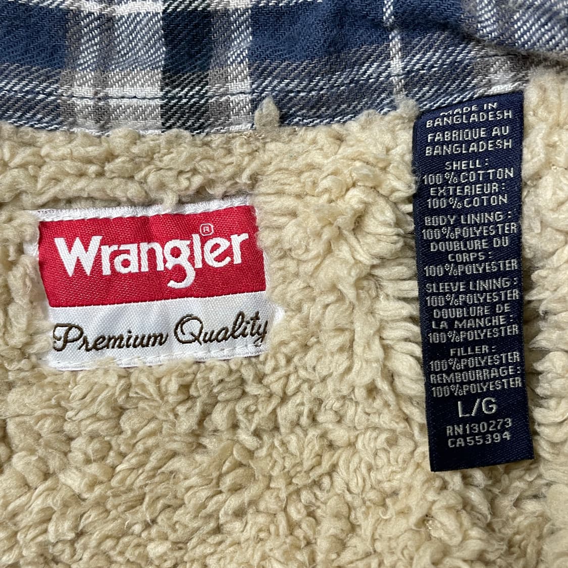 WRANGLER 랭글러 빈티지 셰르파안감 체크 플란넬 자켓 상품이미지10