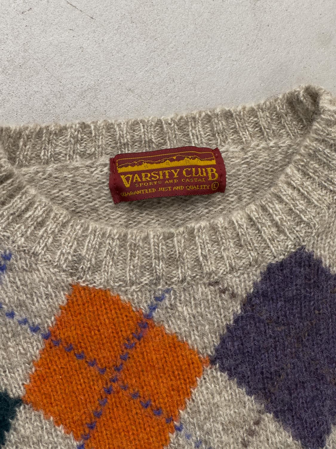 아가일 스웨터 상품이미지4