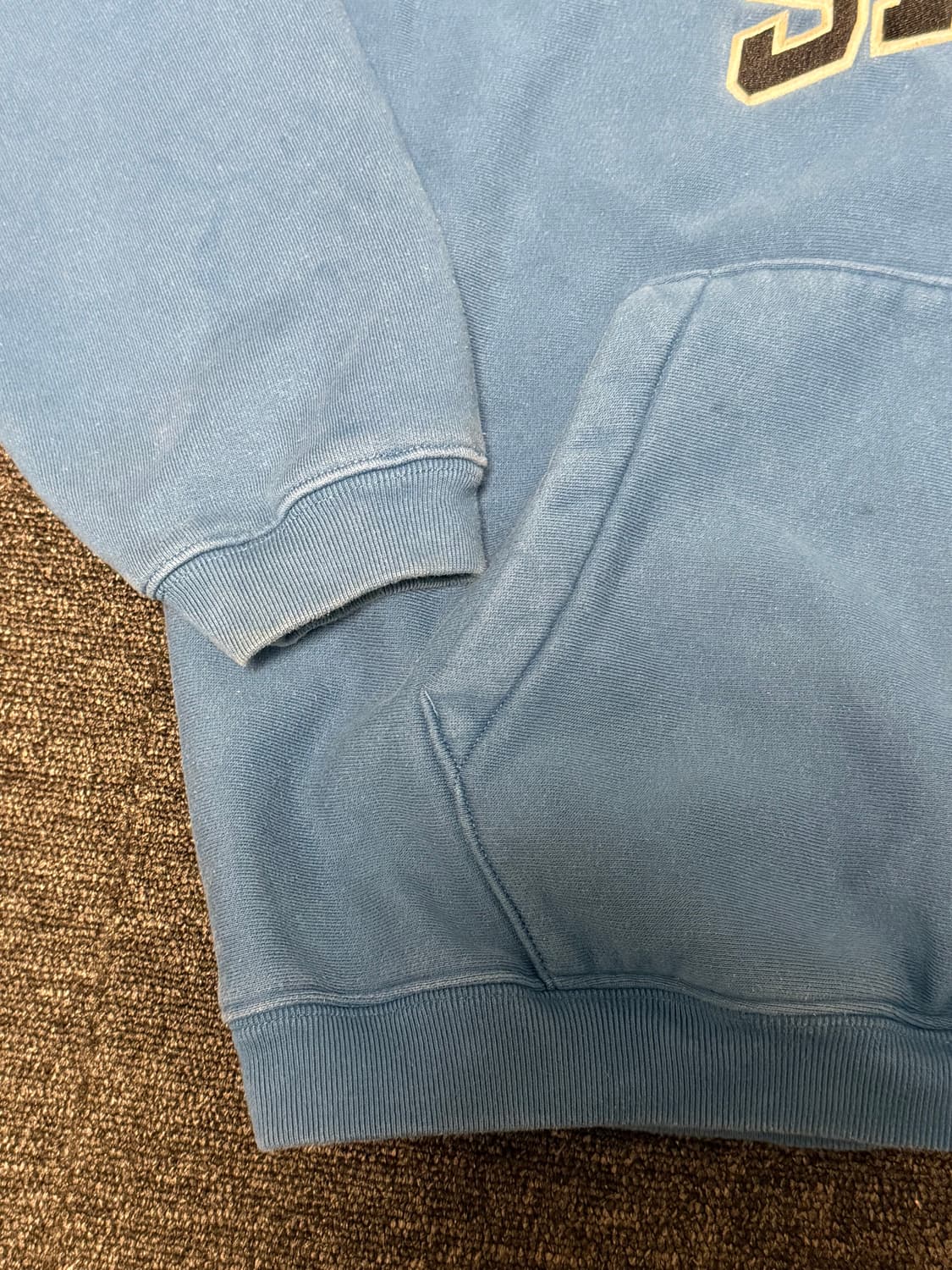 [XL] 스투시 스포츠 후드 집업 워시드 블루 상품이미지2