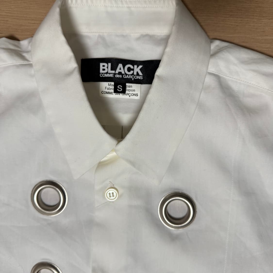 Comme des Garcons Black eyelet shirts 상품이미지2