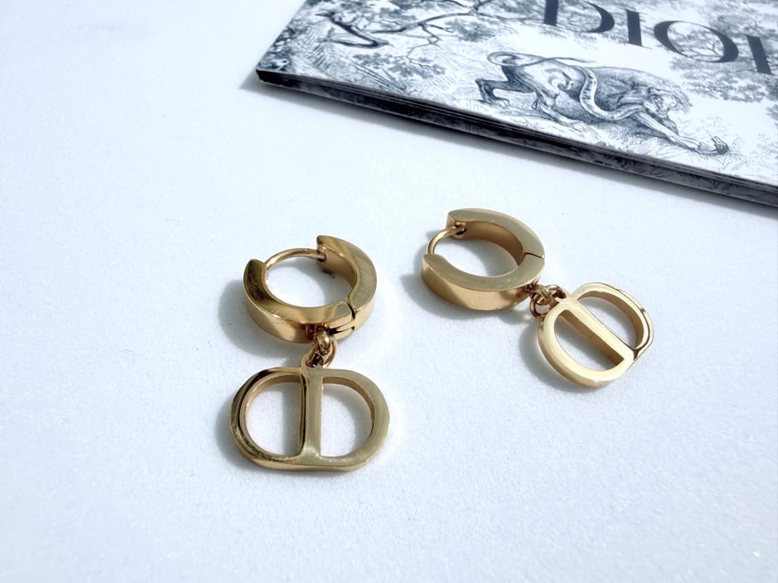 디올 골드 심플 아어링 상품이미지5