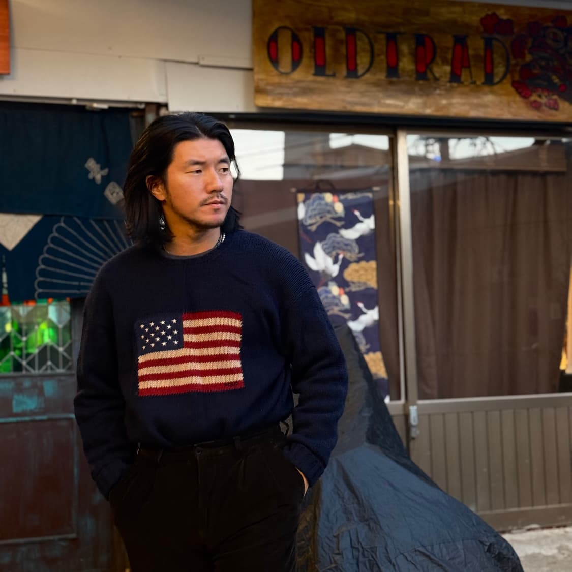 90‘s 폴로 랄프로렌 아이코닉 플래그 스웨터 105 상품이미지7