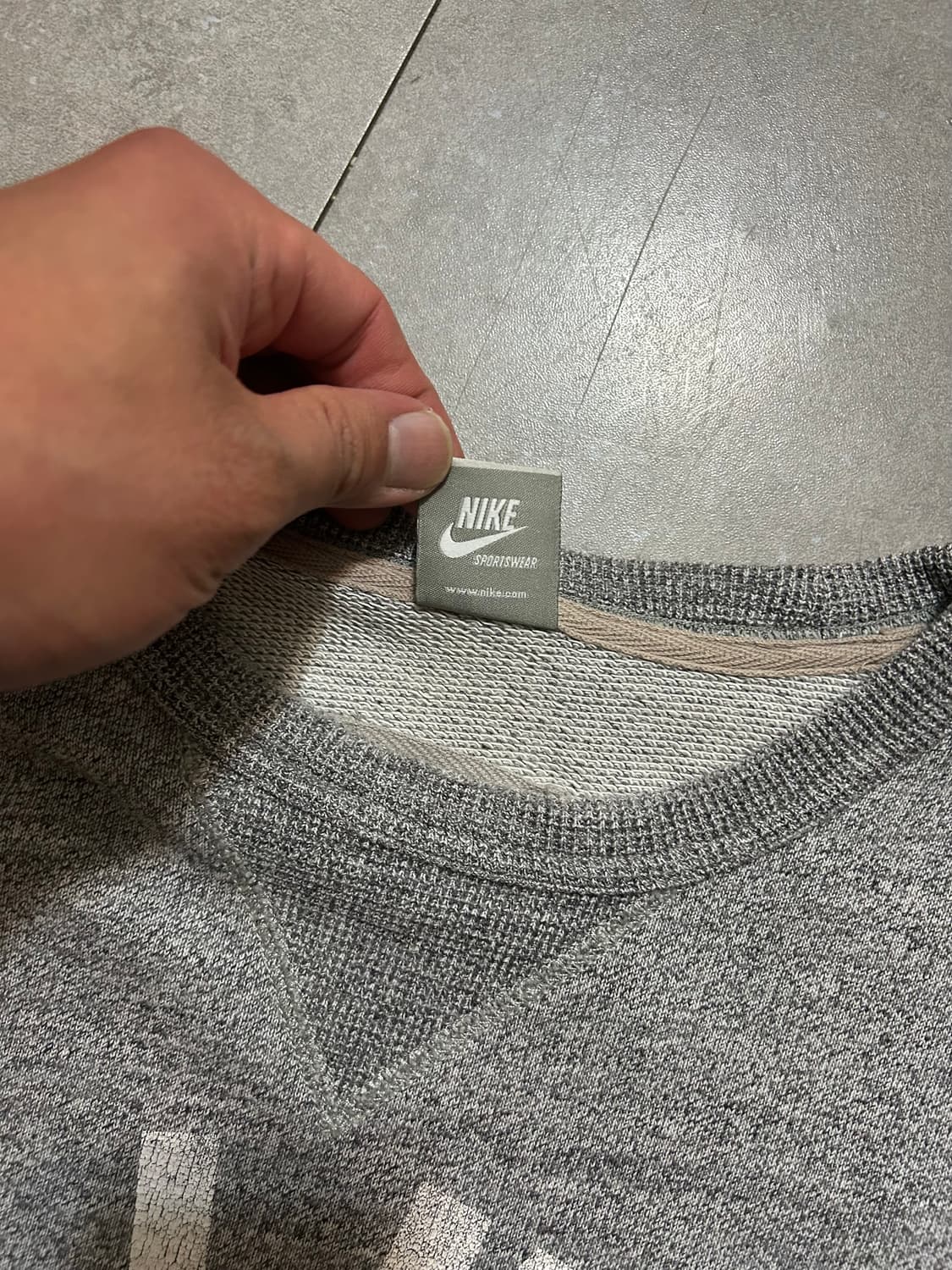 00s  나이키 그레이컬러  헤비코튼  빈티지 스웻셔츠 100size   상품이미지9