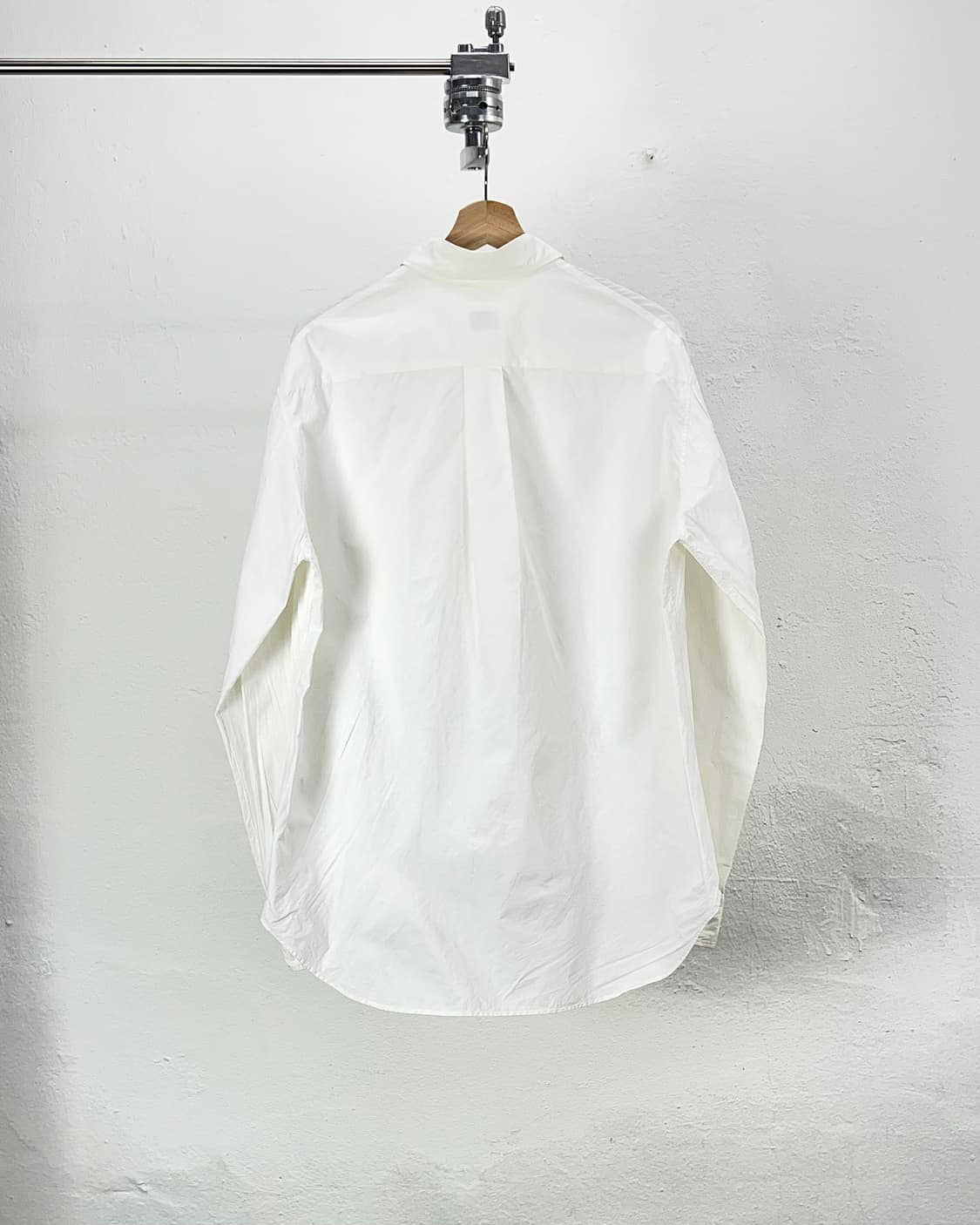 질샌더 화이트 체스트 포켓 셔링 코튼 셔츠 상품이미지6