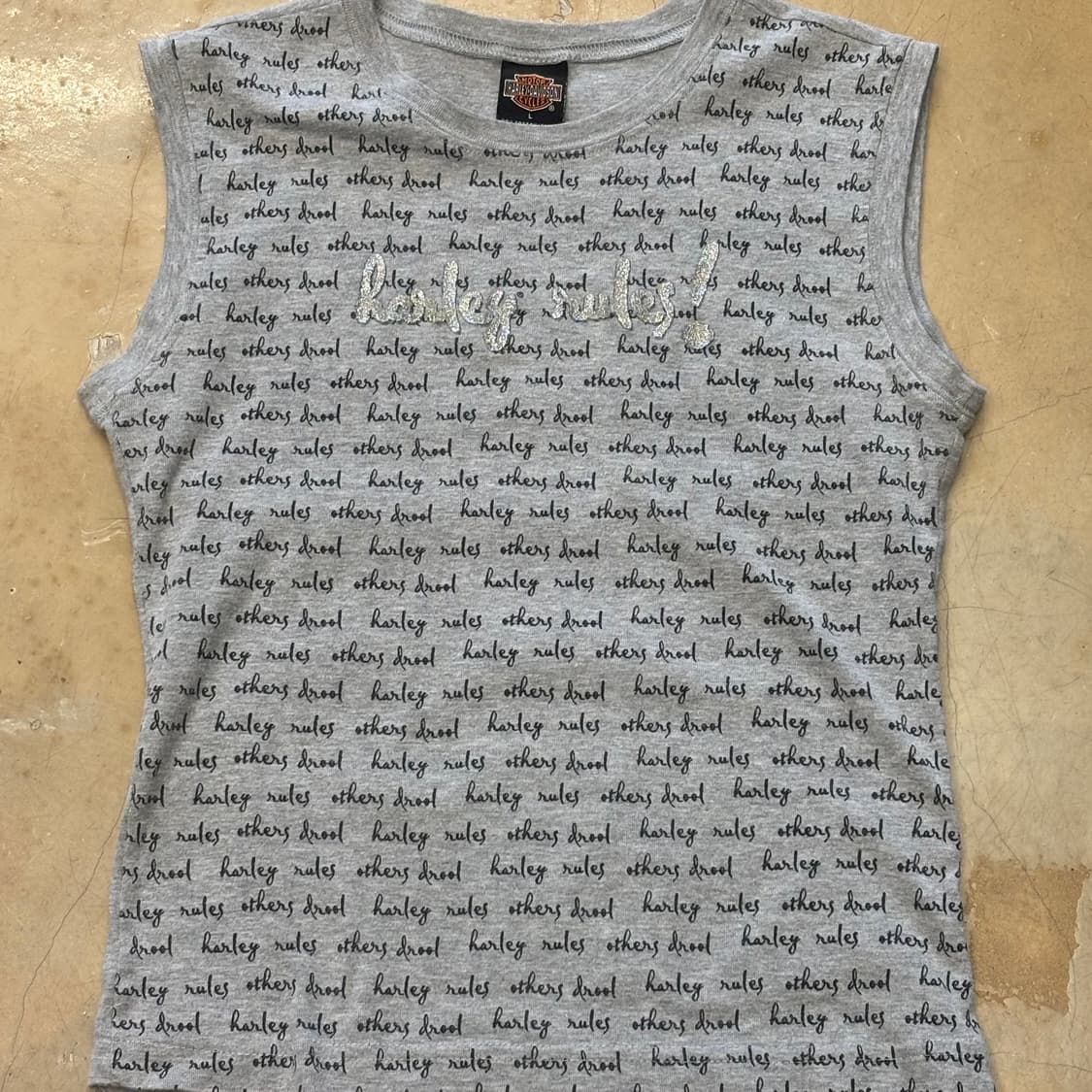 🫶🏻할리데이비슨 harley rules 패턴 여성용 슬리브리스🫶🏻 상품이미지1