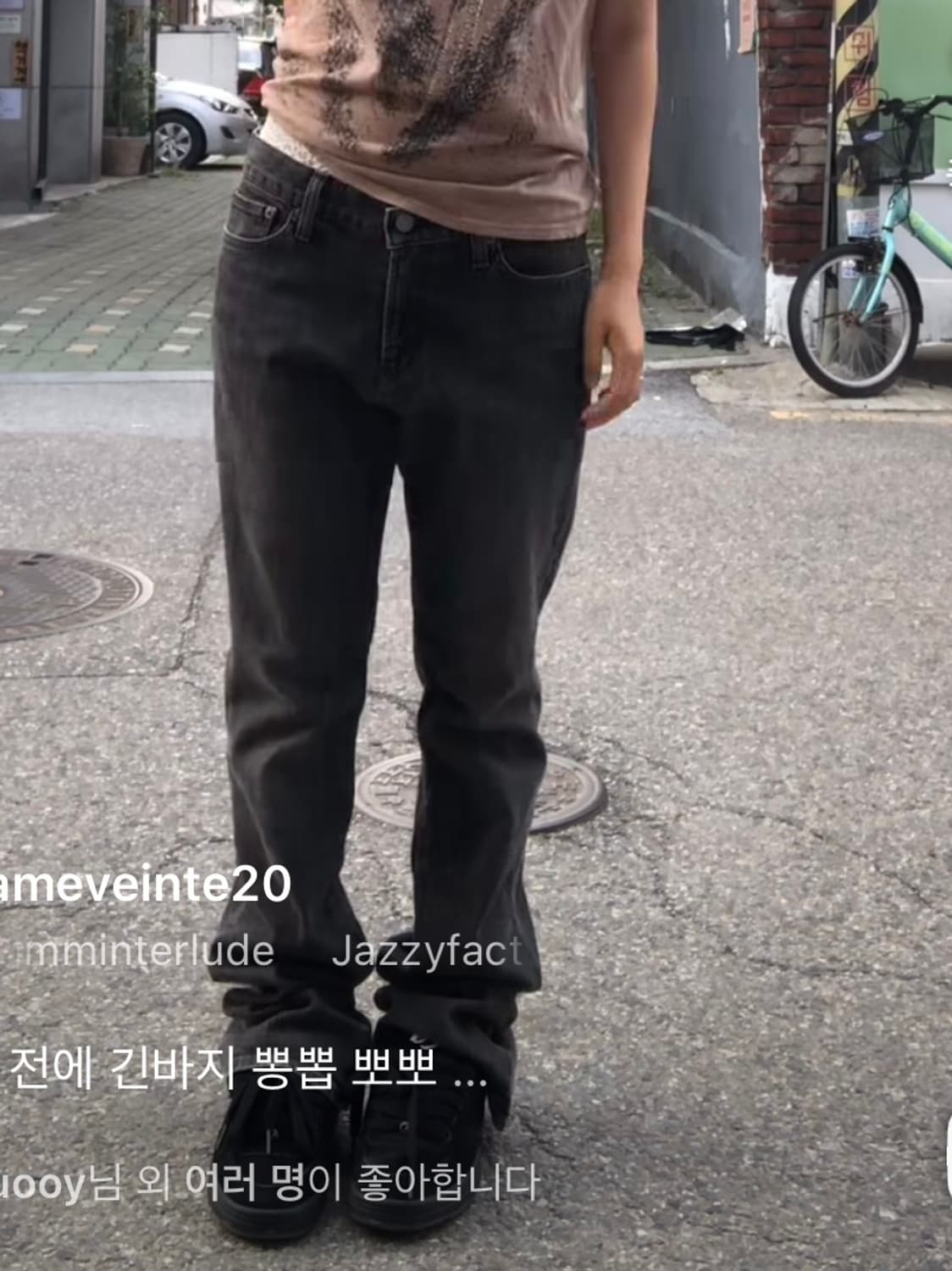 빈티지 데님 low waist denim pants 베인떼 상품이미지2