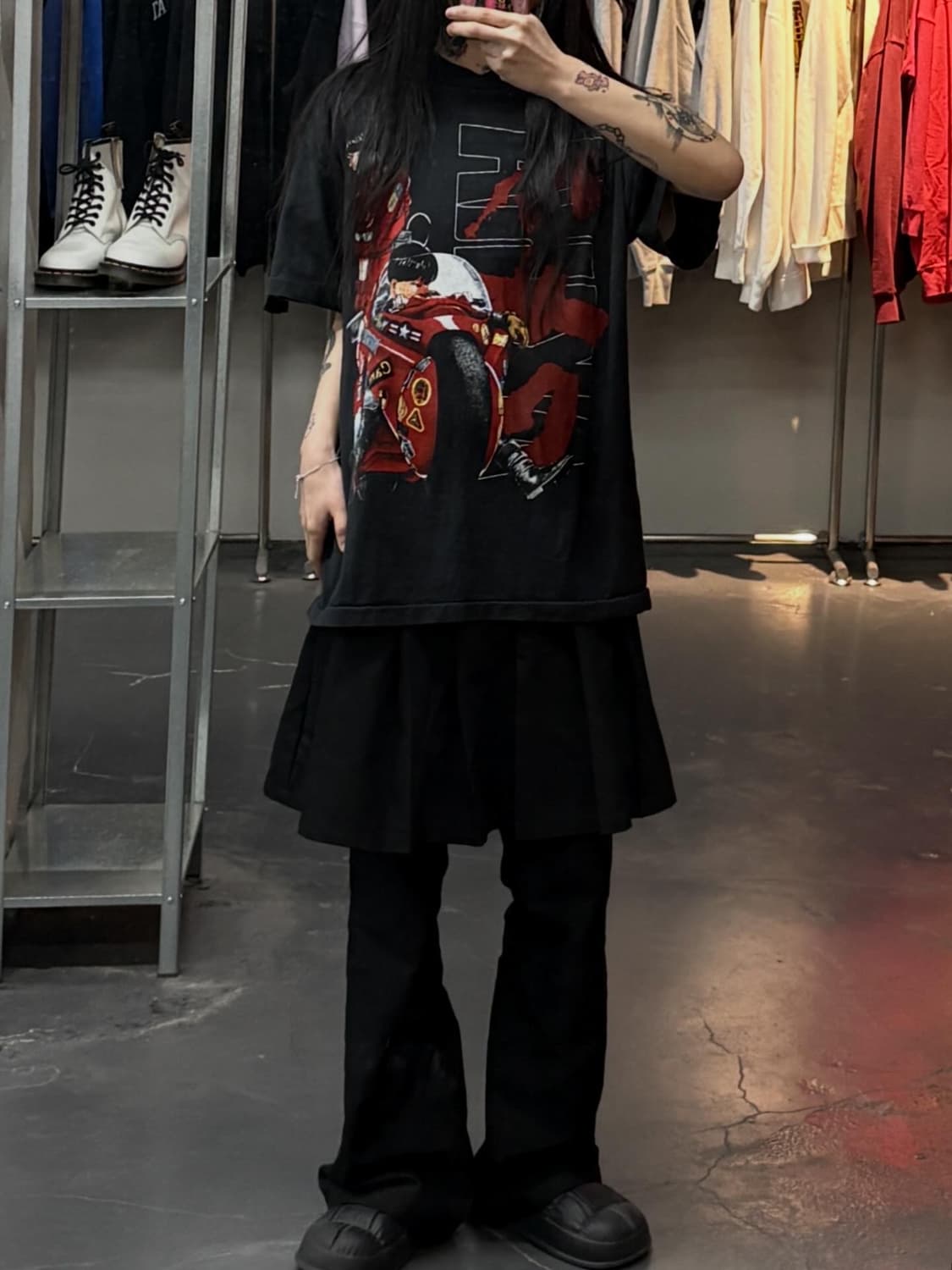 빈티지 아키라 카네다 테츠오 그래픽 반팔 A3717 상품이미지1