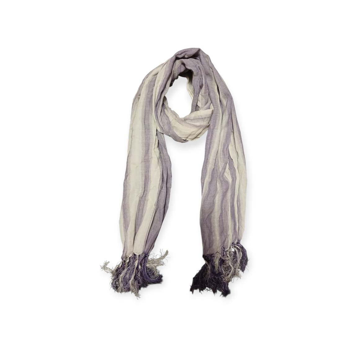 Kumikyoku 퍼플& 화이트 스카프 상품이미지1