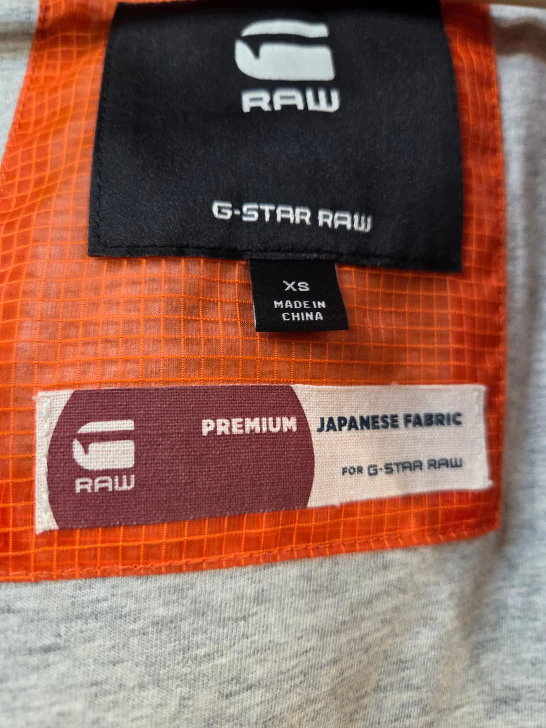 G-STAR 오렌지색 시스루 바람막이 점퍼(XS) 상품이미지8