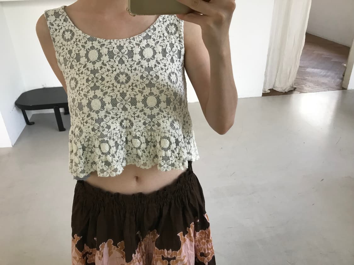 vintage grey lace sleeveless 상품이미지5