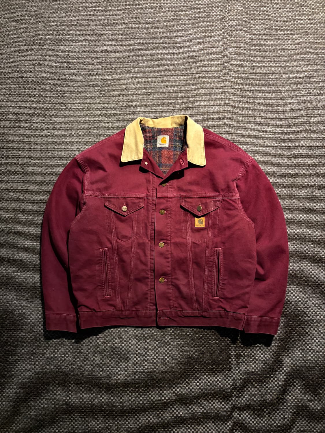 90s 칼하트 트러커 JB0946 WINE L USA🇺🇸 상품이미지1