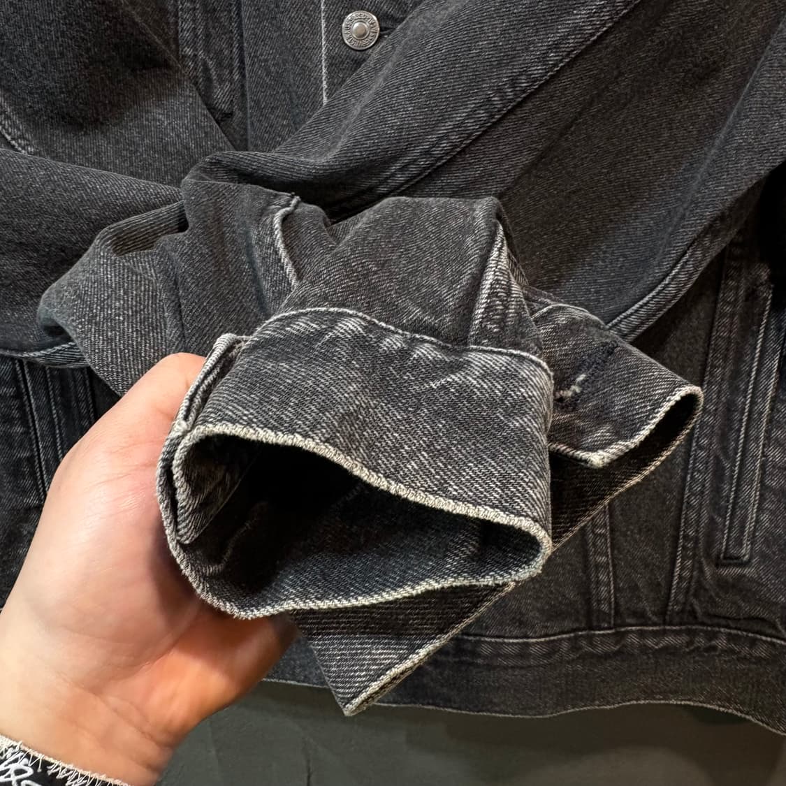 [XL] LEVI's 리바이스 90‘s 빈티지 흑청 자켓 상품이미지3