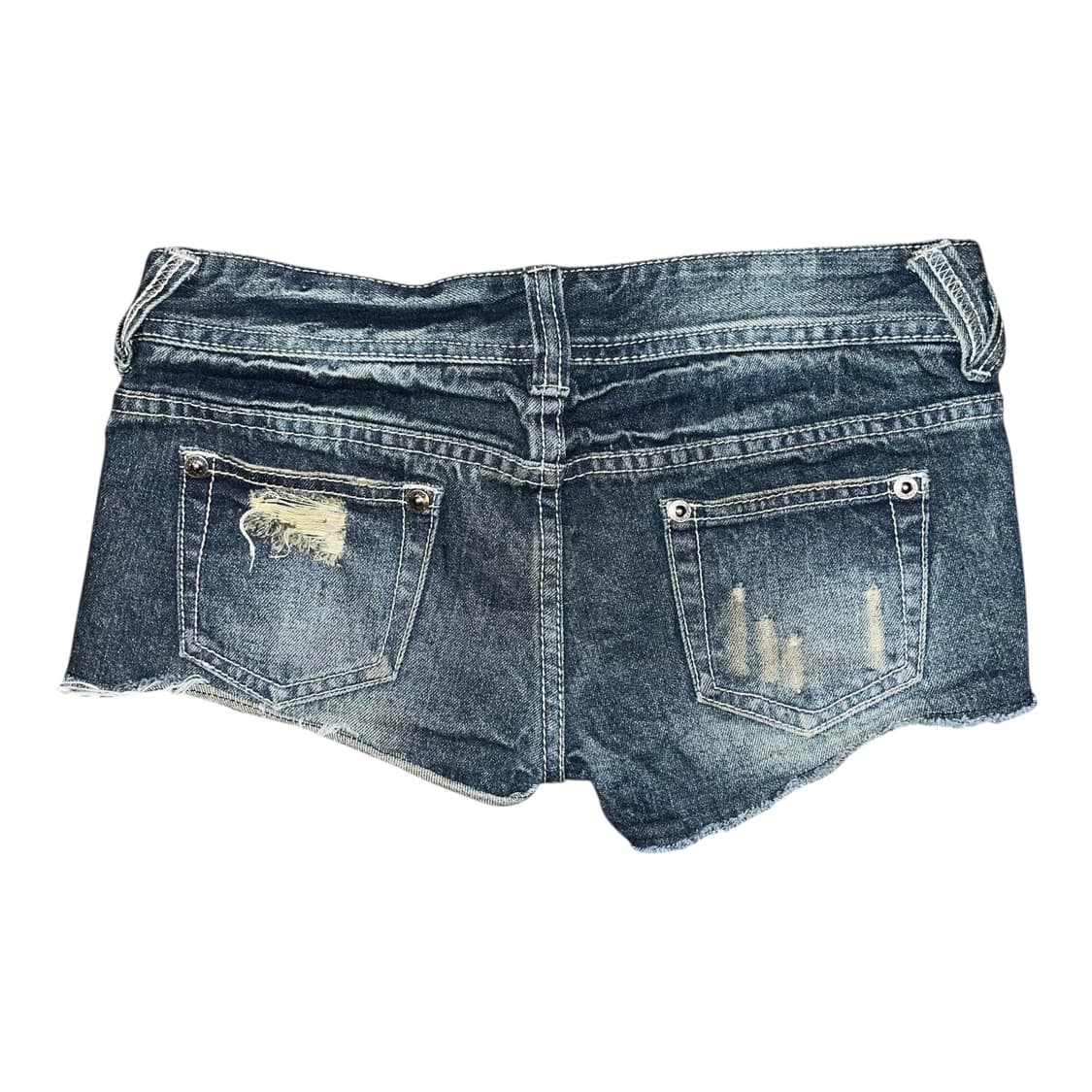 데미지 숏 데님팬츠 갸루y2k펑크 상품이미지3