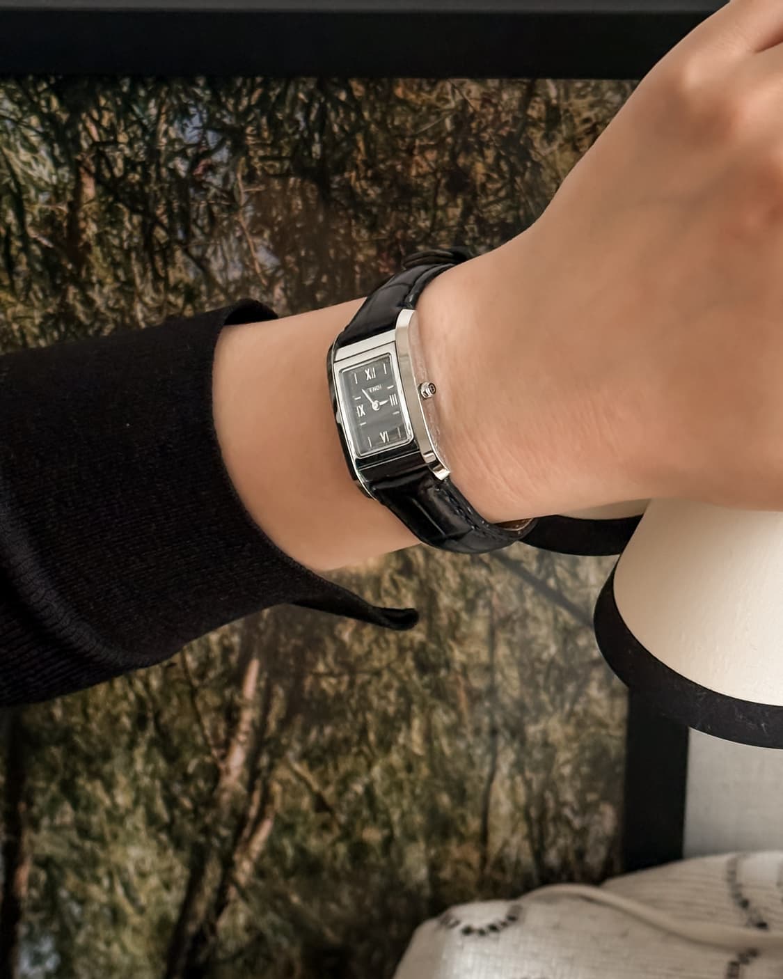 펜디 스퀘어 블랙 다이얼 시계 상품이미지5