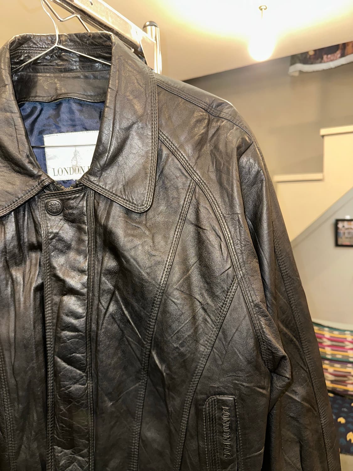 90’s London Fog genuine leather bomber  상품이미지6