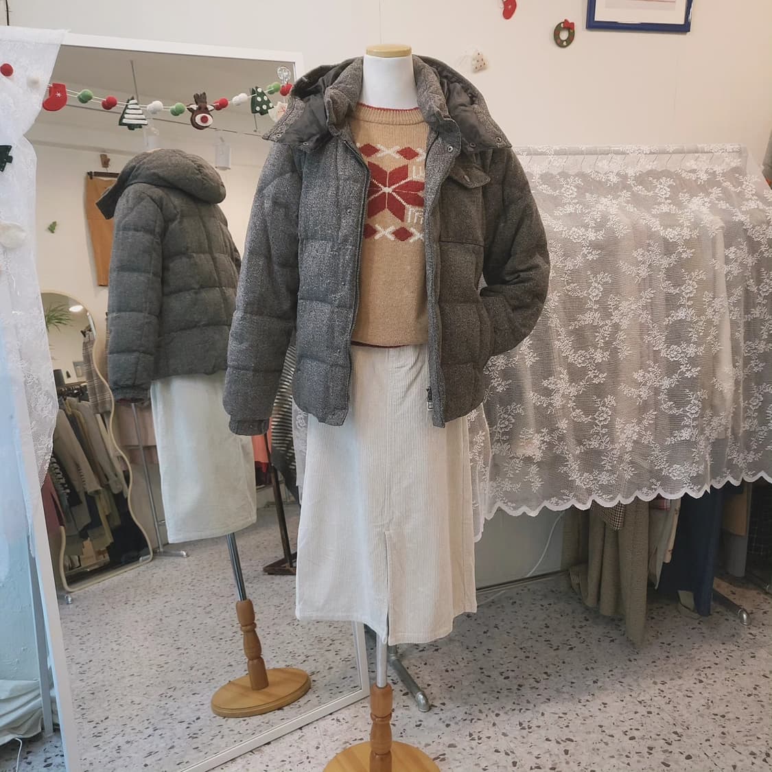 Simplicite plus 보카시울 덕다운 숏패딩 여자 55~66 상품이미지2