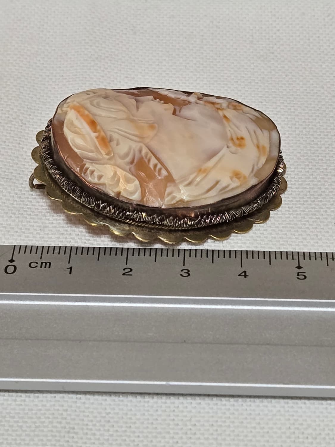 유럽 빈티지 쉘 카메오 브로치 & 펜던트 겸용 (핸드카빙) 상품이미지6