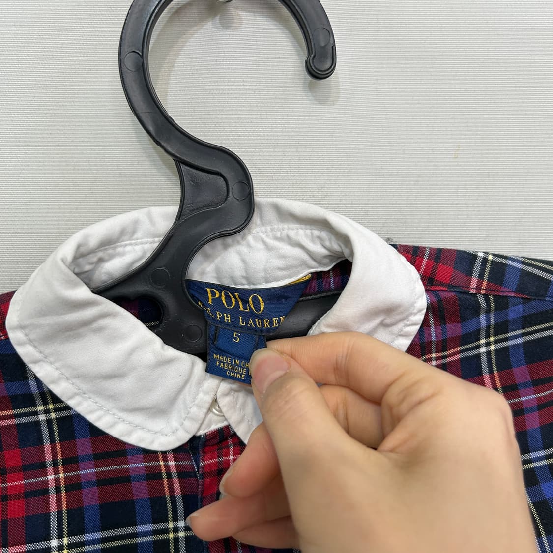 폴로 랄프로렌 키즈 체크 원피스 5세 상품이미지2