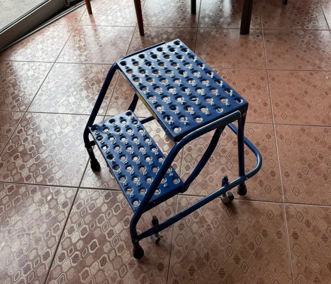 빈티지 철재 2단 롤링 스텝 스툴 (made in U.S.A.) 상품이미지1