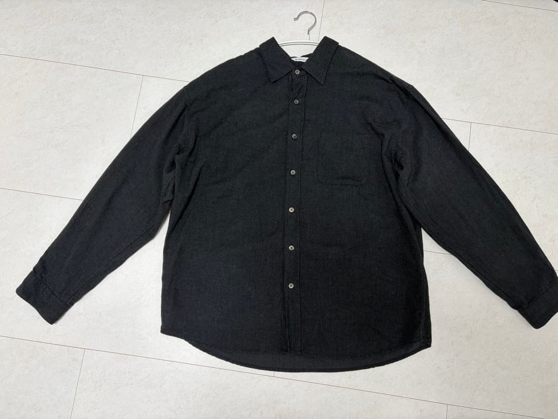 [3] 블랭크룸 텍타일 셔츠 멜란지 차콜 상품이미지1