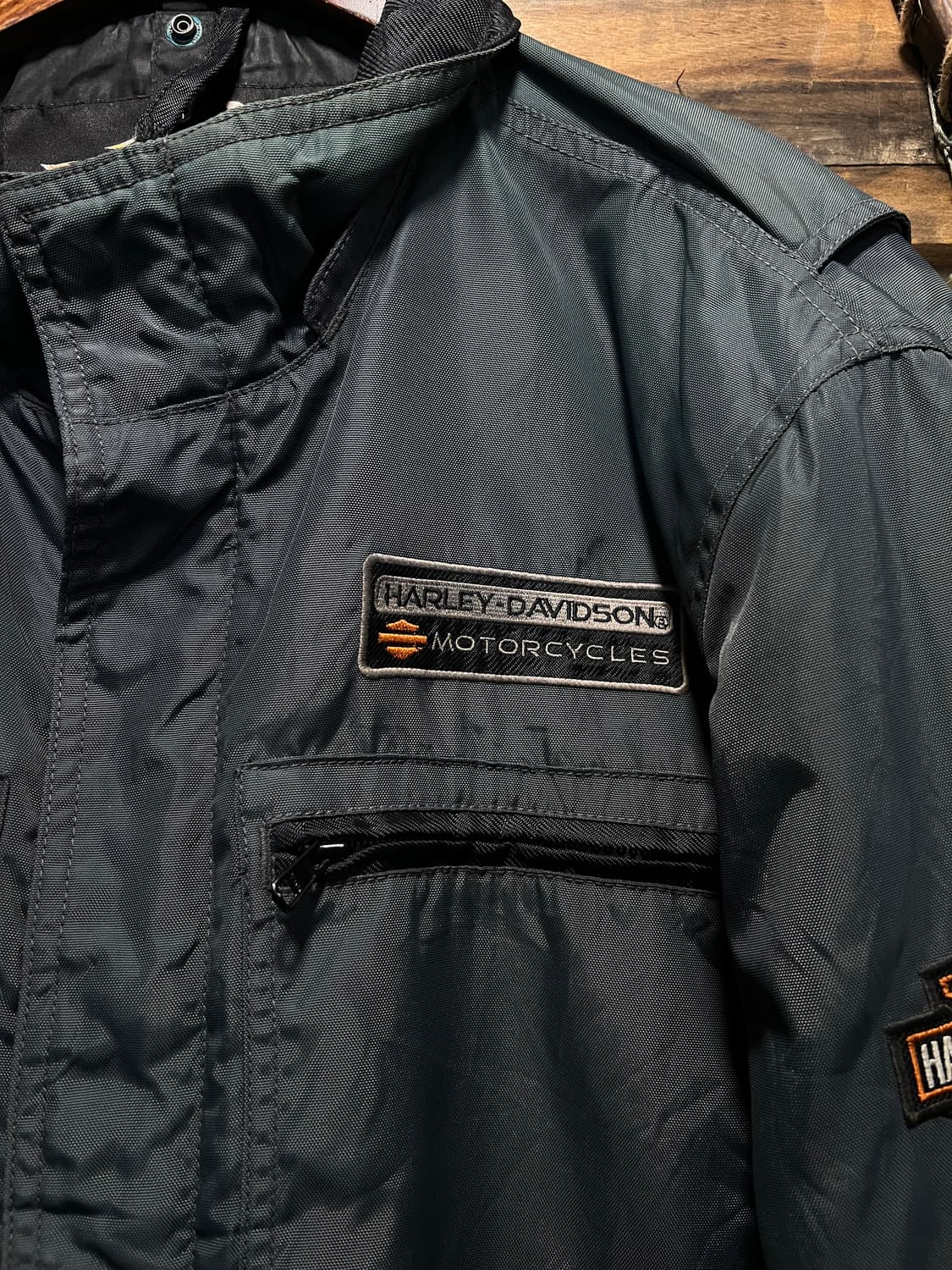 [M]할리 데이비슨 나일론 모터사이클 라이더 자켓 상품이미지3