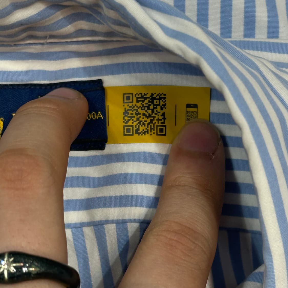 L 폴로랄프로렘 스카이블루 스트라이프 셔츠 상품이미지5