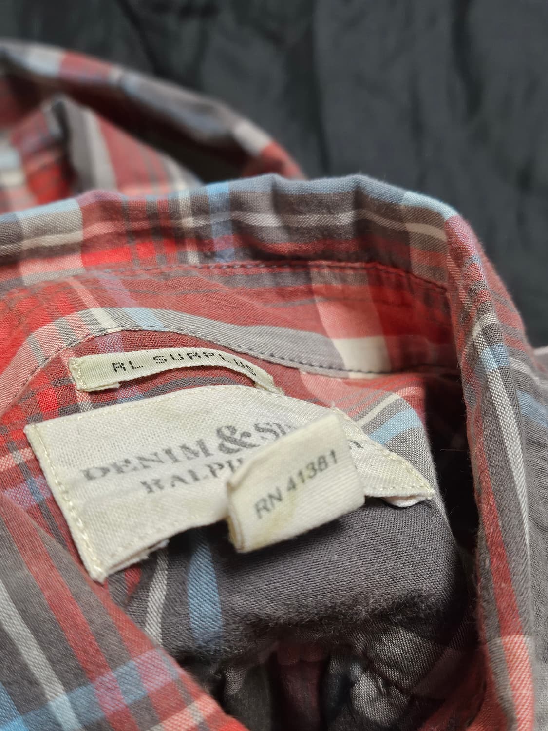 데님앤서플라이 투포켓 체크 셔츠 상품이미지5