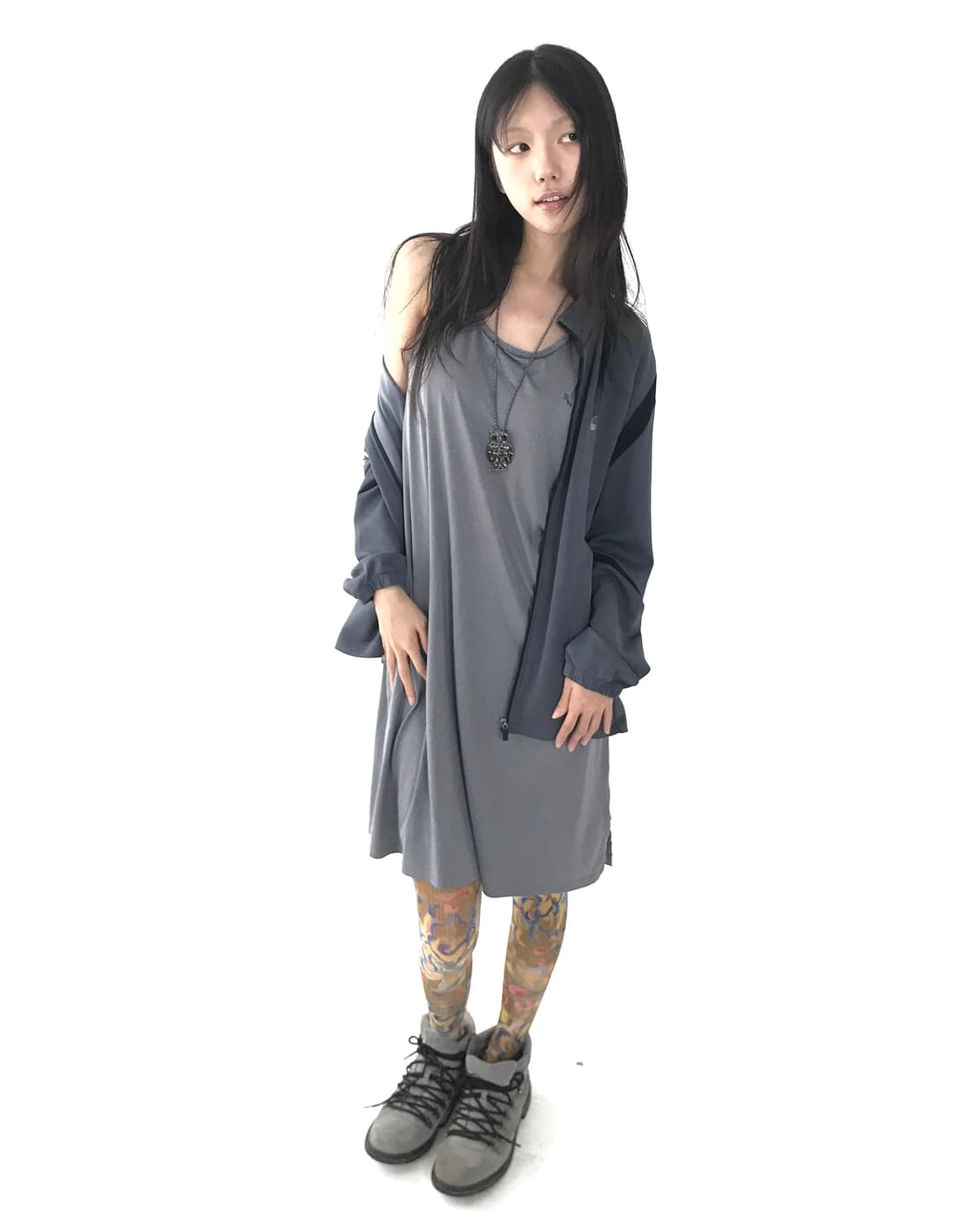 PUMA sporty grey cool jersey onepiece 상품이미지7