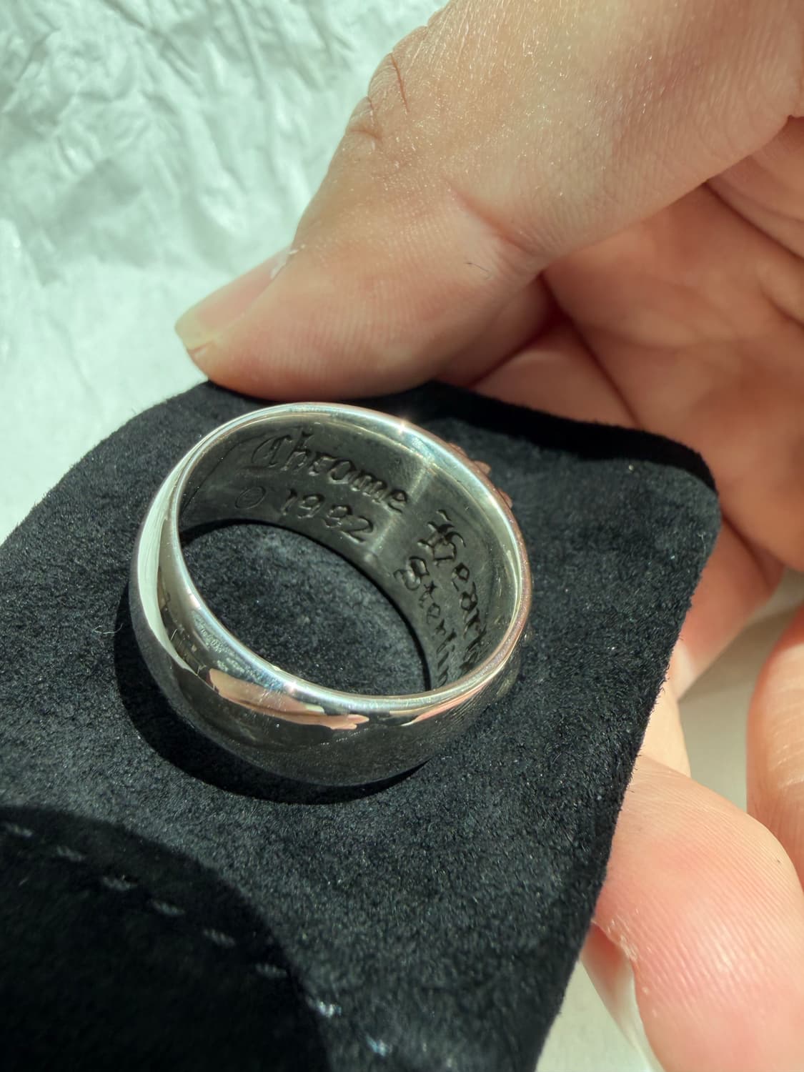 [US10.5] 크롬하츠 플로랄 크로스링 새상품 상품이미지6