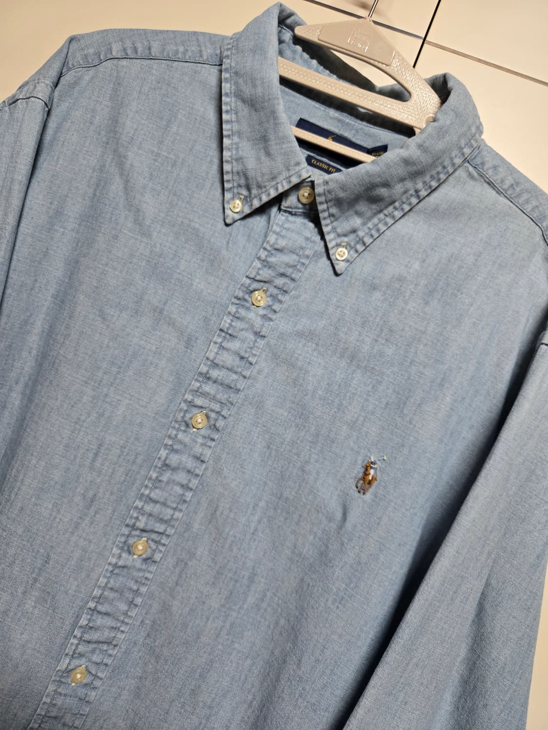 폴로 랄프로렌 신형 큐알택 정품 샴브레이 셔츠(110사이즈) 상품이미지2