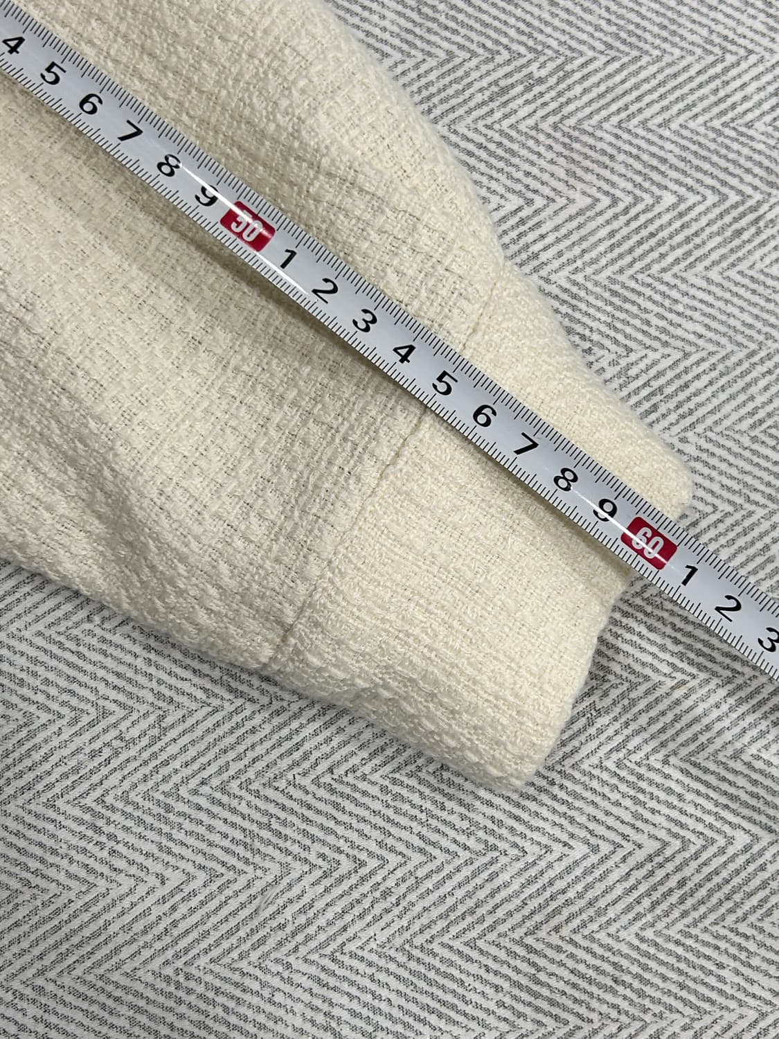 SOARE 크롭 트위드 집업 자켓  F 아이보리 상품이미지9