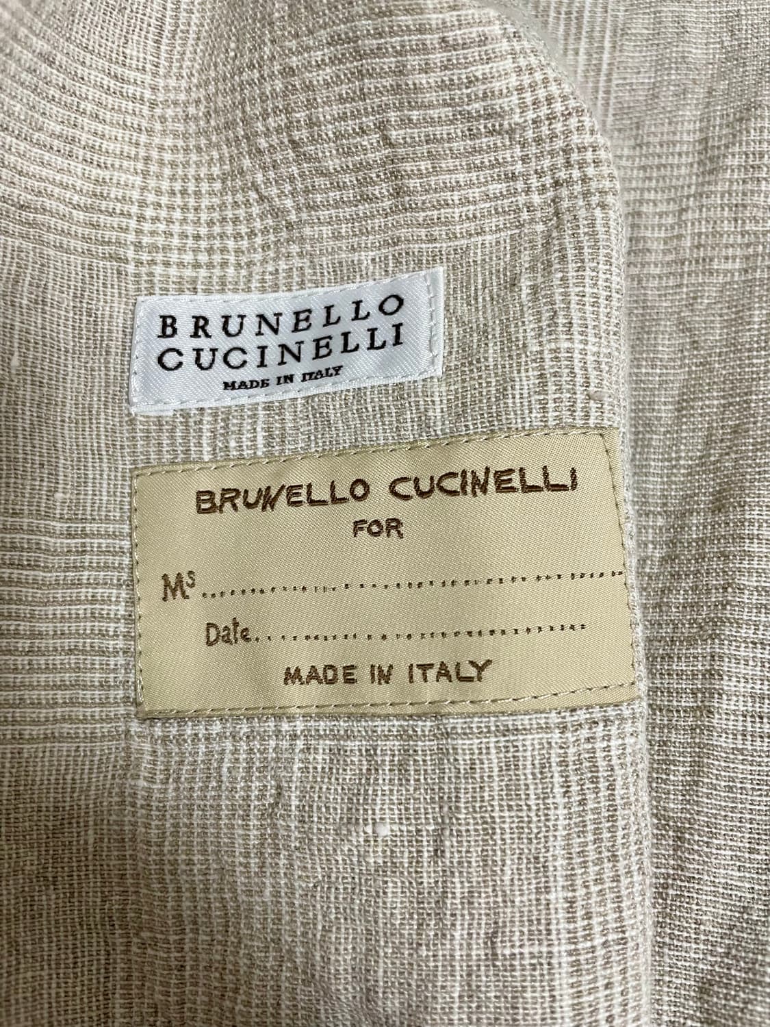 Brunello Cucinelli 린넨 더블 자켓 40 정품 상품이미지5