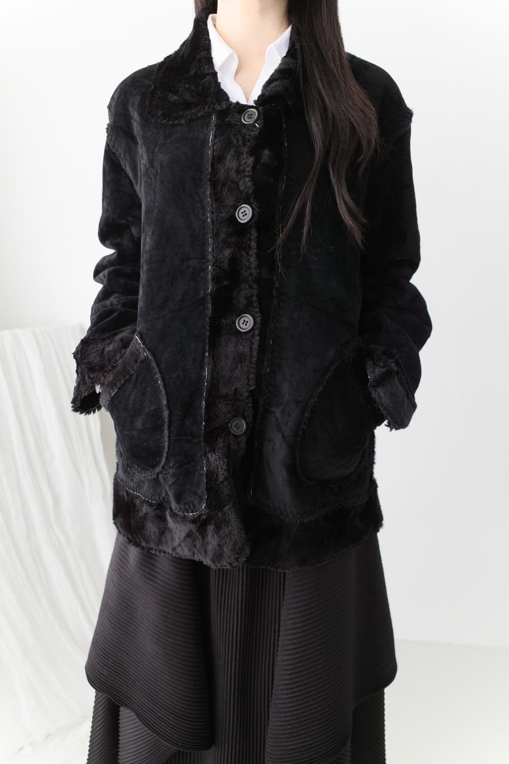 shearling fur jacket 상품이미지6