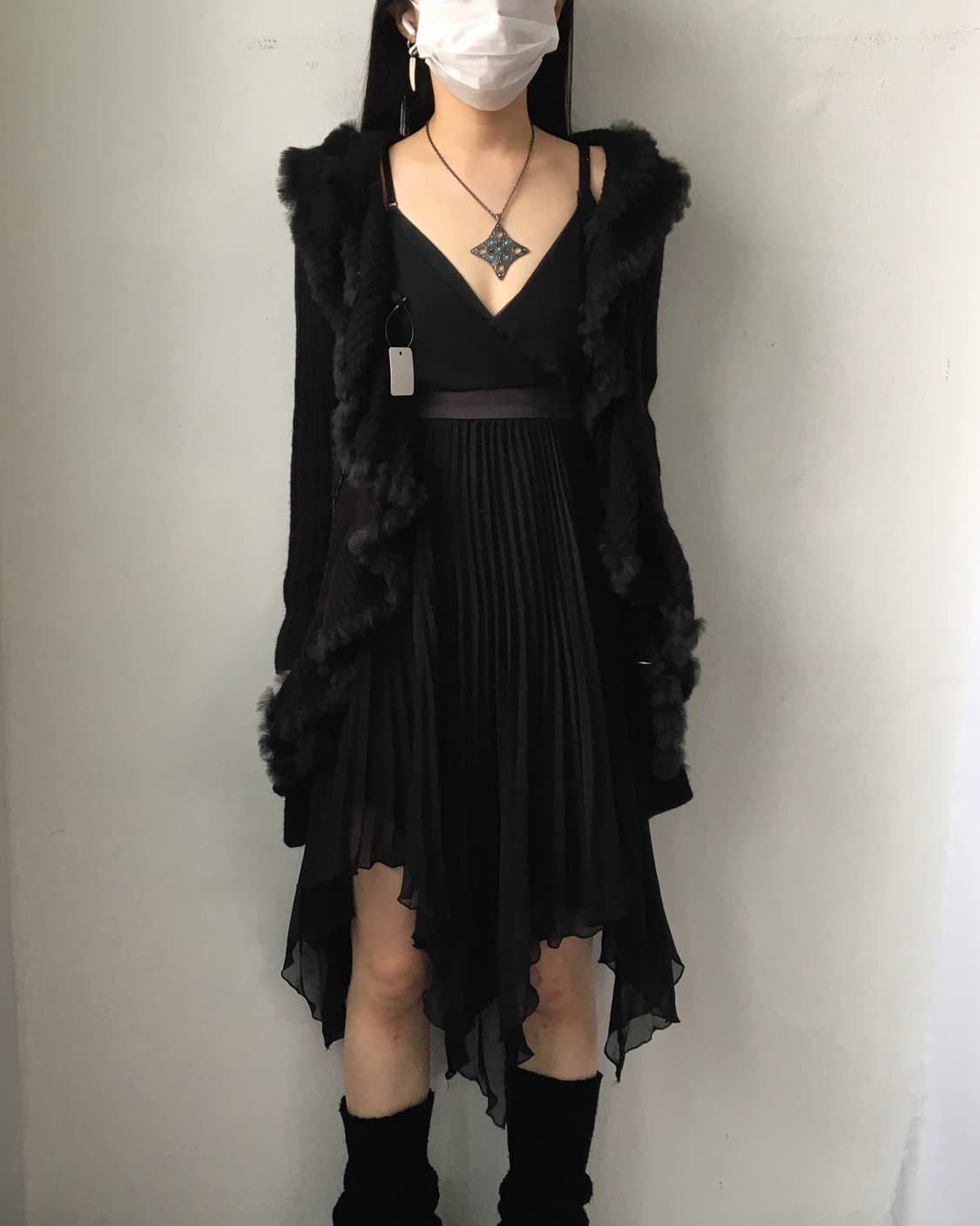 Fur trimming ruffle knit cardigan 상품이미지6