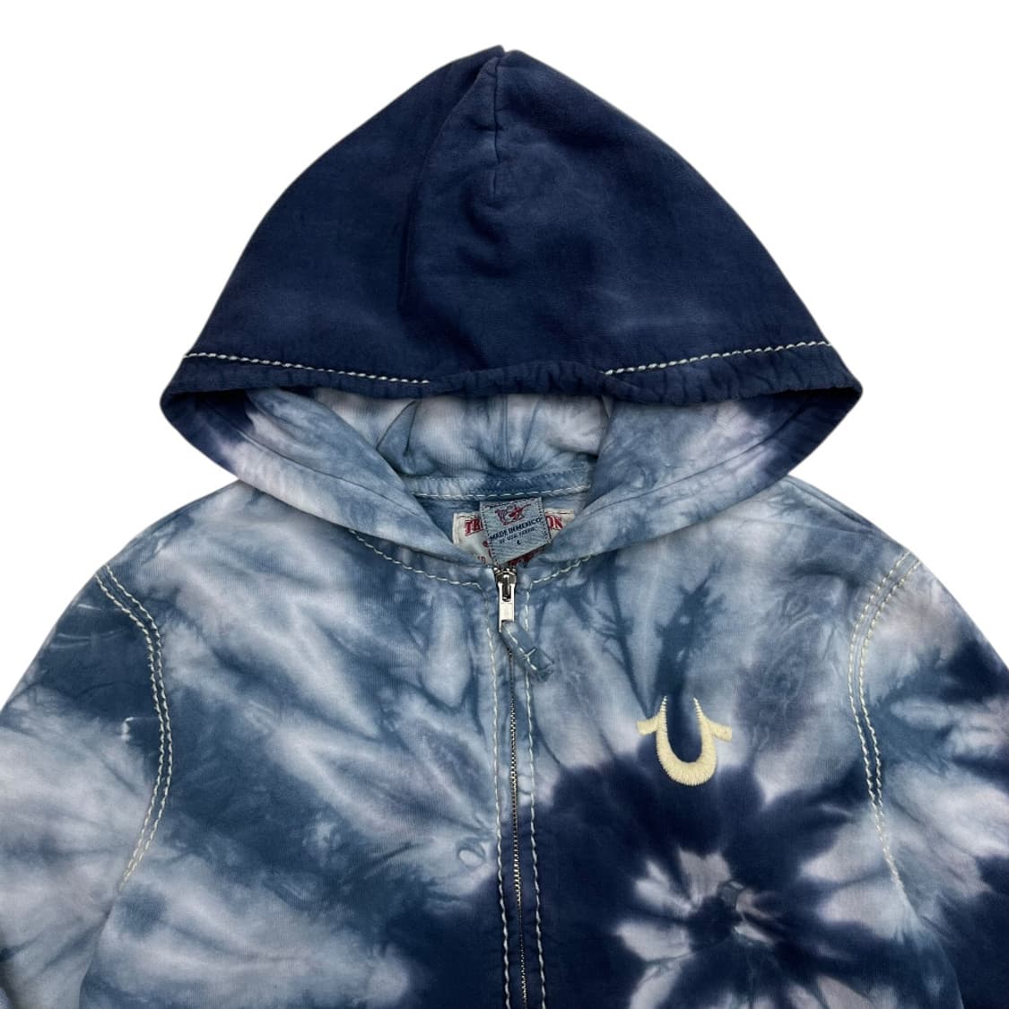 00s 트루릴리젼 우먼 jeans 타이다이 면 후디 집업 L ( 연식이  상품이미지4