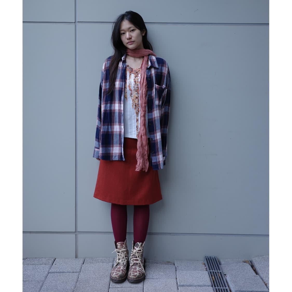 빈티지 체크 셔츠 상품이미지2