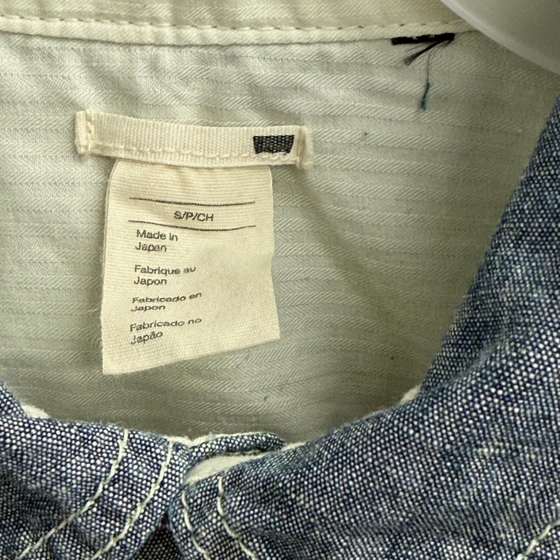 JAPAN 리바이스 일제 데님 워크 셔츠 (S) 상품이미지2