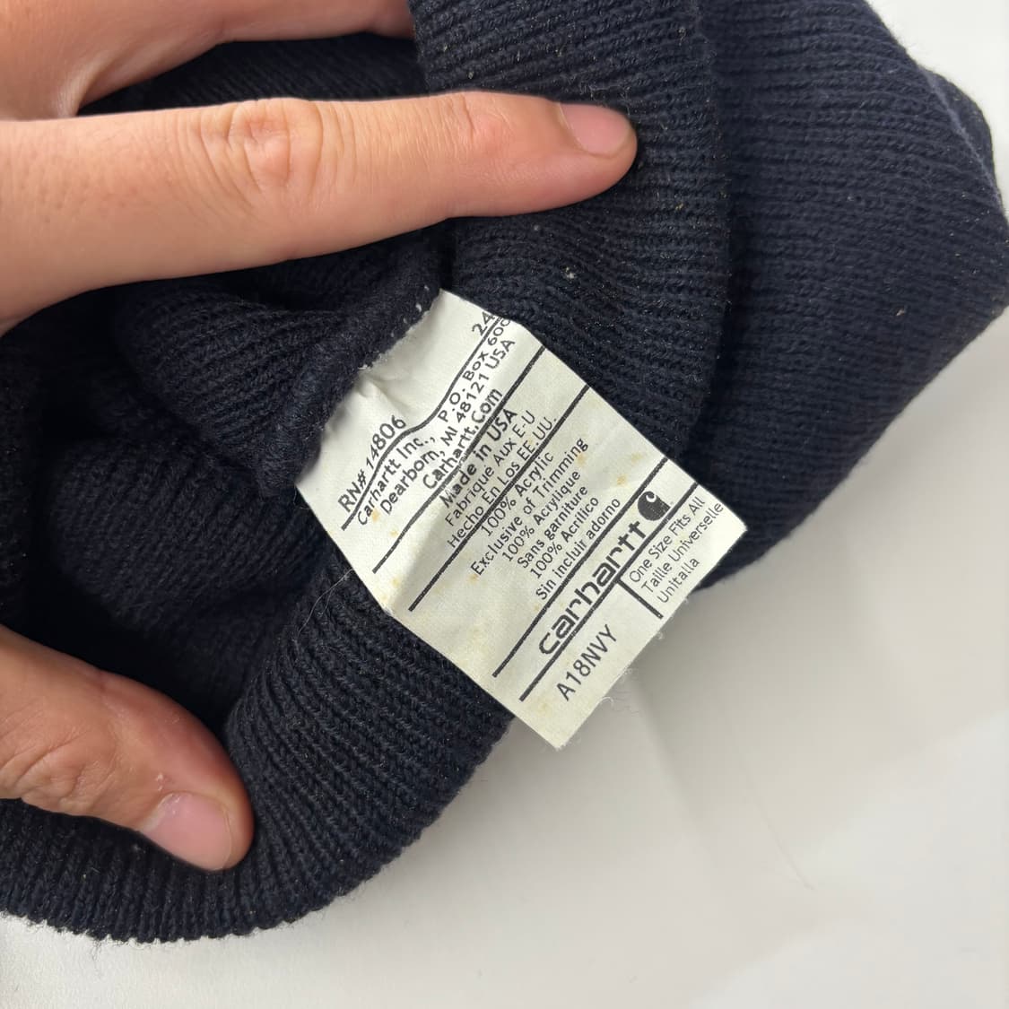 칼하트(Carhartt) 워치 숏 비니 - 블랙 상품이미지3