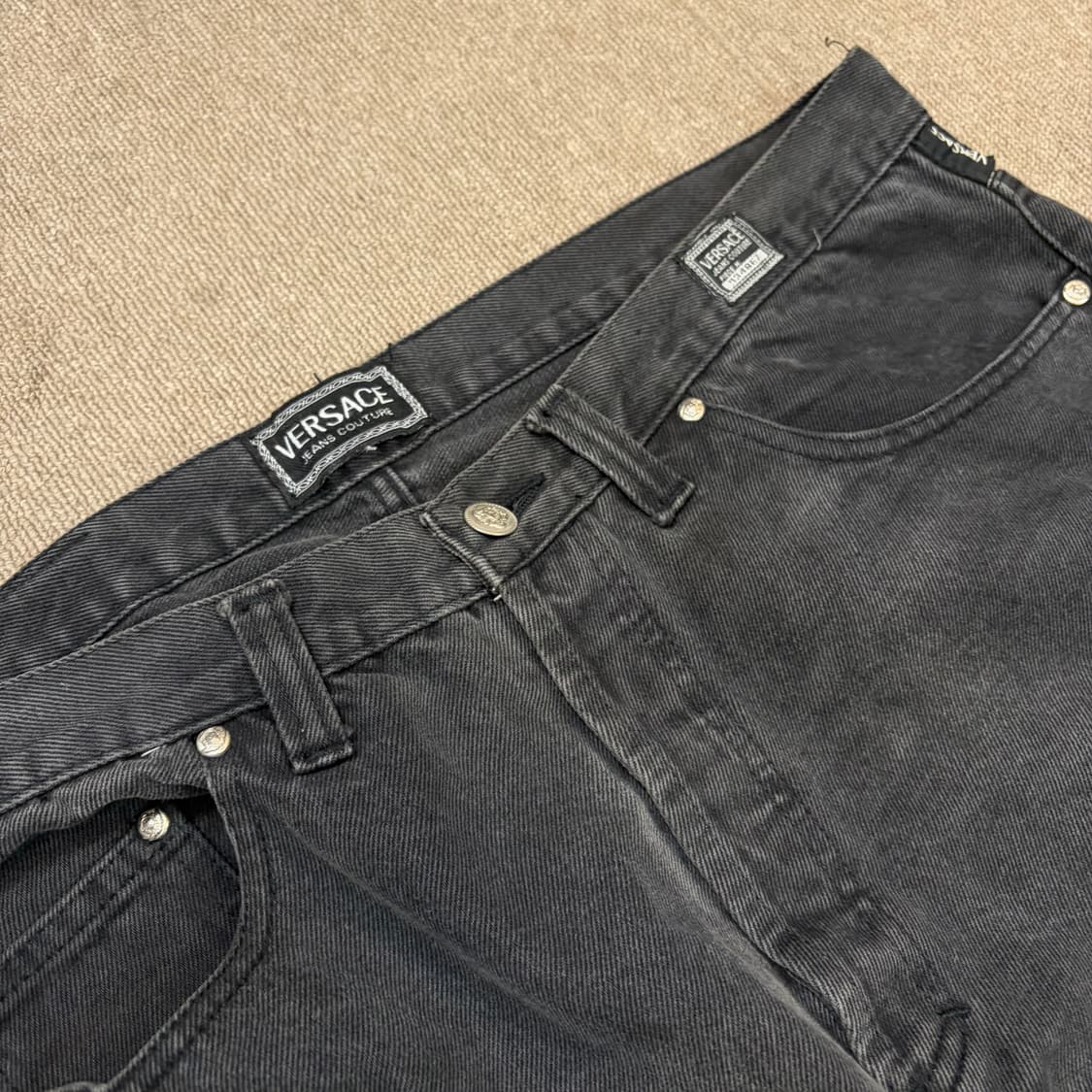 90’s VERSACE 베르사체 진스 꾸뛰르 블랙 흑청 데님  상품이미지2