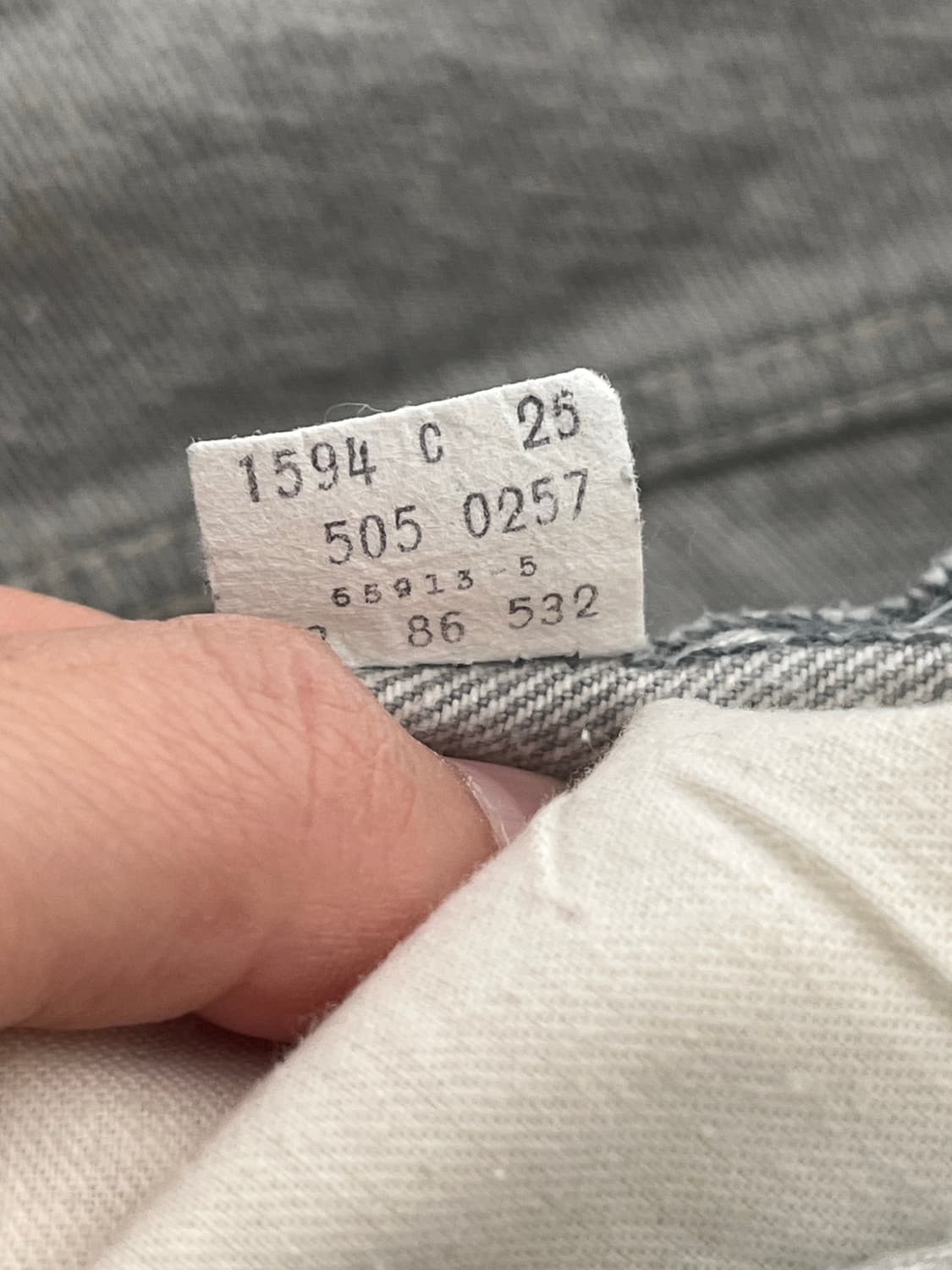 1980s Levi's  505-0257 Grey Jean 상품이미지5