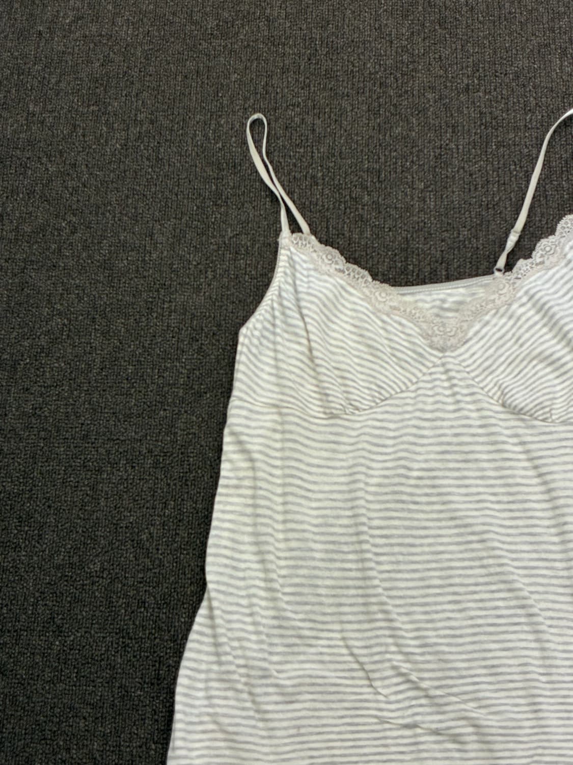 L)유니클로 일본 빈티지 줄무늬 나시 슬리브리스 상품이미지4